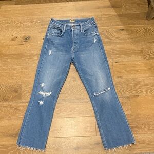 MOTHER | The Triller Ankle Fray Size 25